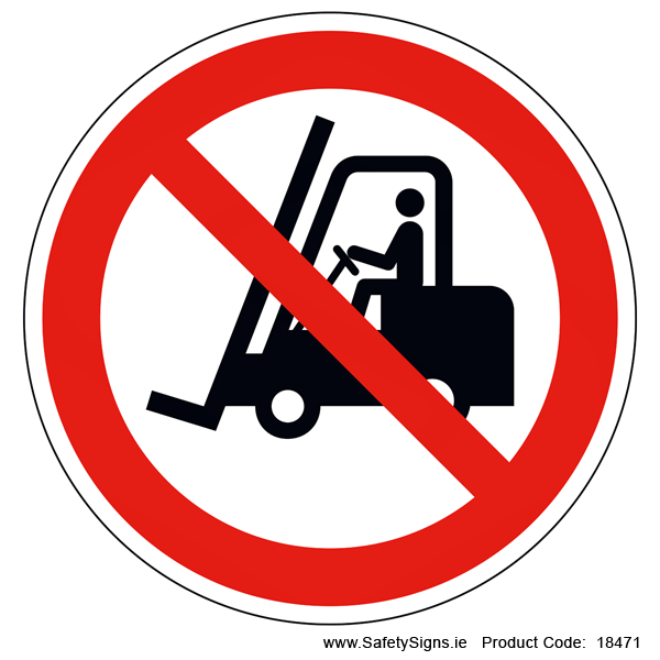 No Forklifts (Circular) - 18471