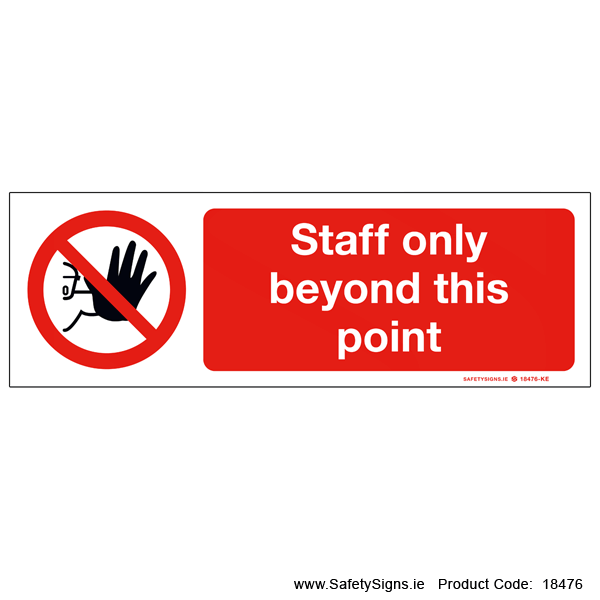 Staff Only beyond this point - 18476