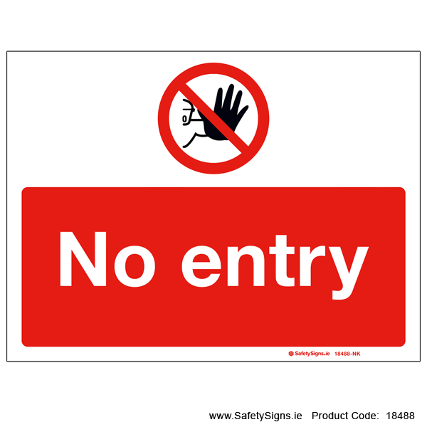 No Entry - 18488