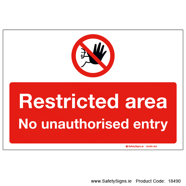 Restricted Area - 18490