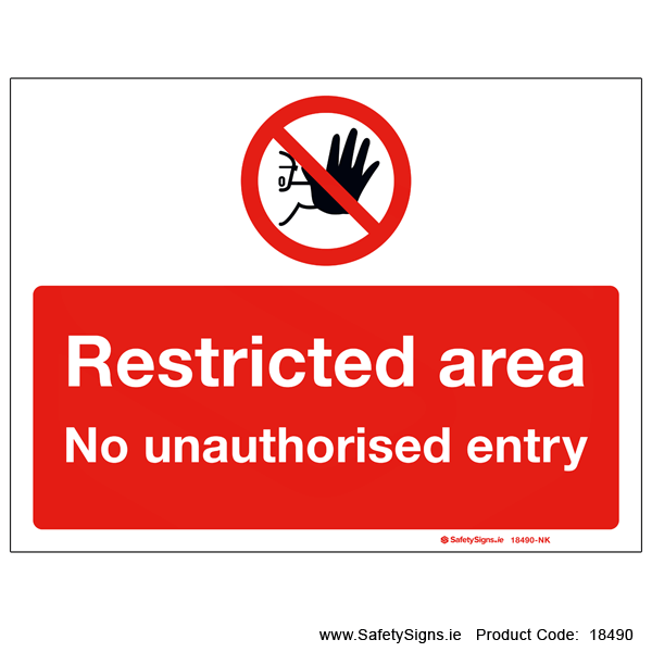 Restricted Area - 18490