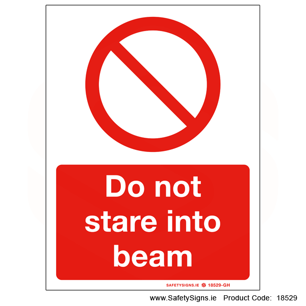 Do not Stare into Beam - 18529