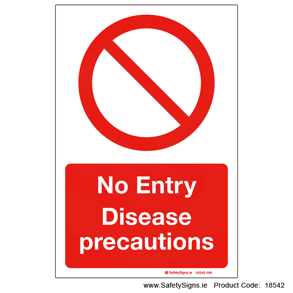 No Entry Disease Precautions - 18542
