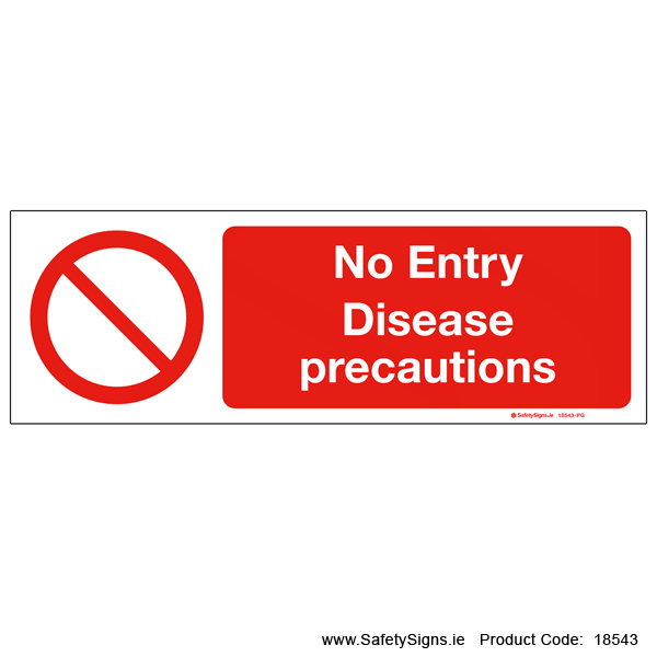 No Entry Disease Precautions - 18543