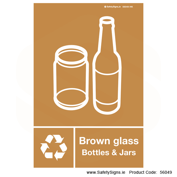 Brown Glass Bottles and Jars - 56049