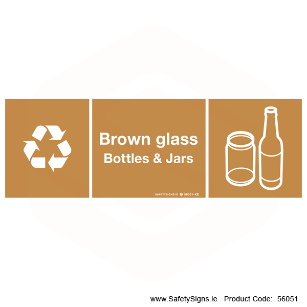 Brown Glass Bottles and Jars - 56051