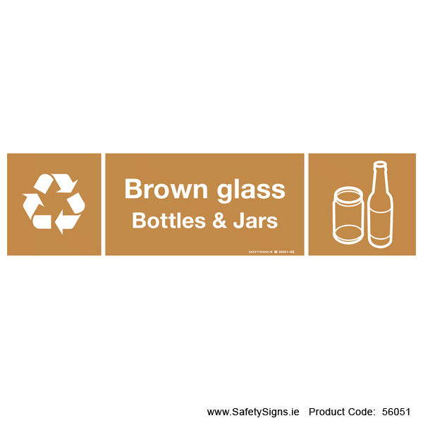 Brown Glass Bottles and Jars - 56051