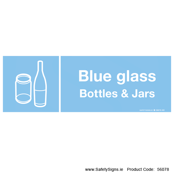 Blue Glass Bottles and Jars - 56078
