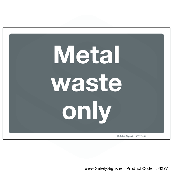 Metal Waste Only - 56377