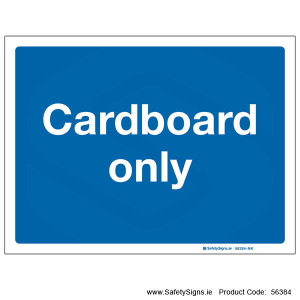 Cardboard Only - 56384