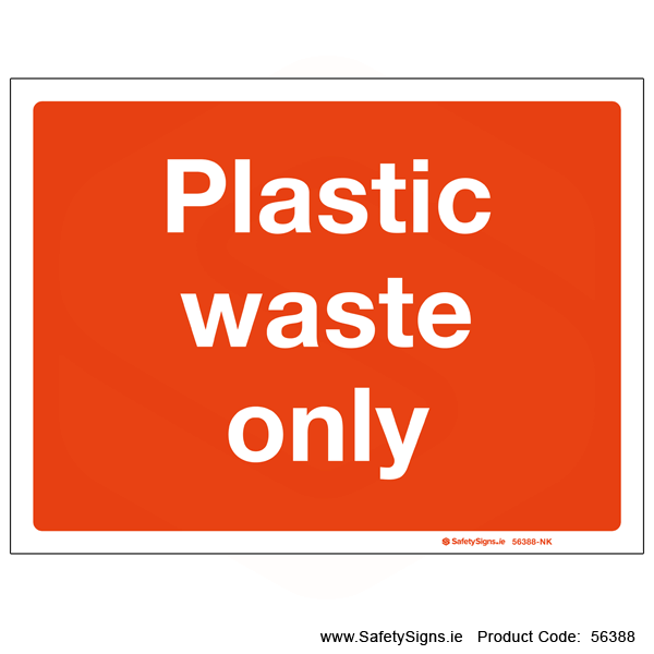 Plastic Waste Only - 56388