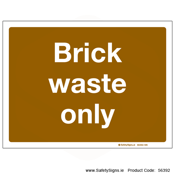 Brick Waste Only - 56392