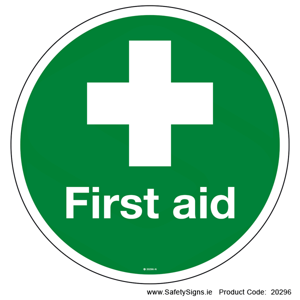 First Aid - FloorSign (Circular) - 20296