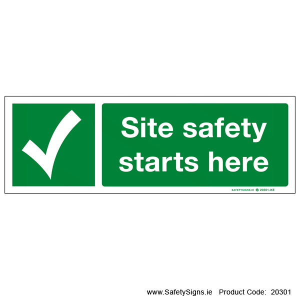 Site Safety Starts Here - 20301