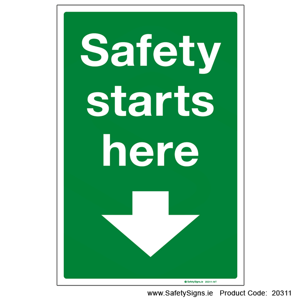 Safety Starts Here - 20311