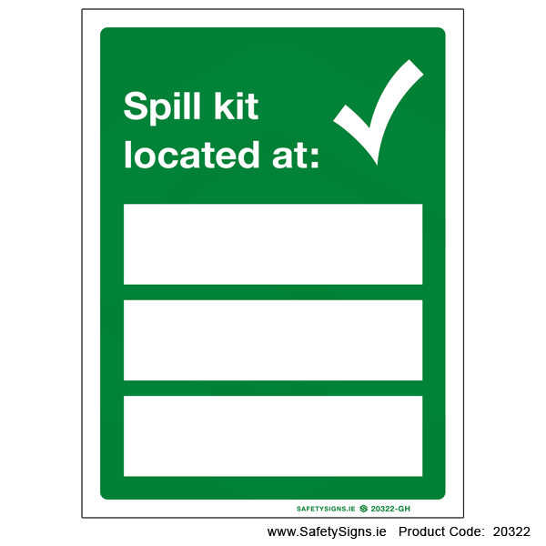 Spill Kit Location - 20322