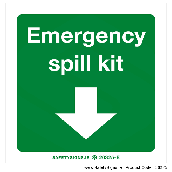 Emergency Spill Kit - Arrow Down - 20325