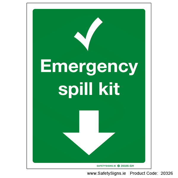 Emergency Spill Kit - Arrow Down - 20326