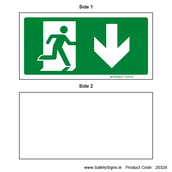 Emergency Exit SG106 Arrow Down - Suspending - 20328