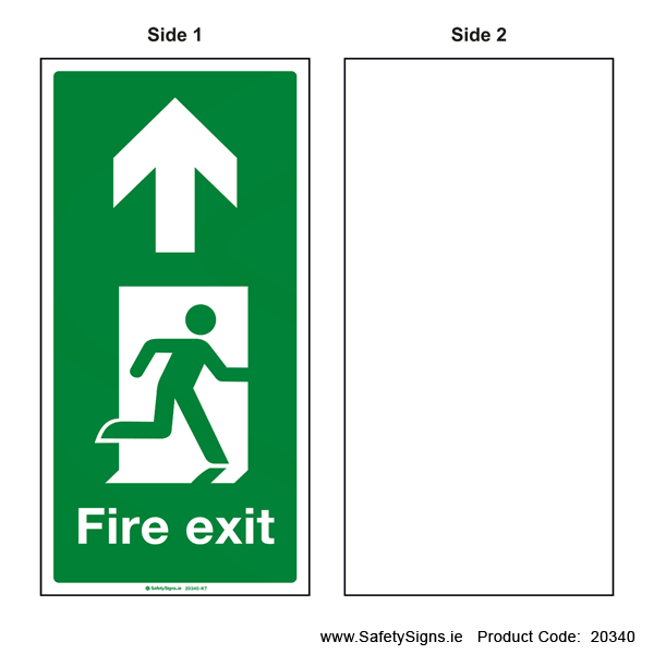 Fire Exit SG110 Arrow Up - Suspending - 20340
