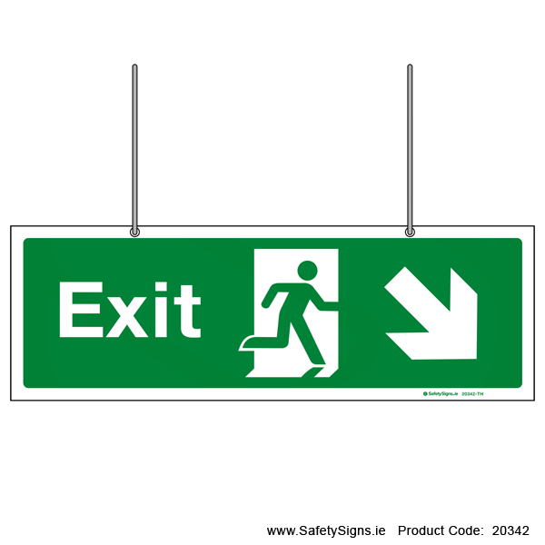 Exit SG103 Arrow Down Left or Right - Suspending - 20342