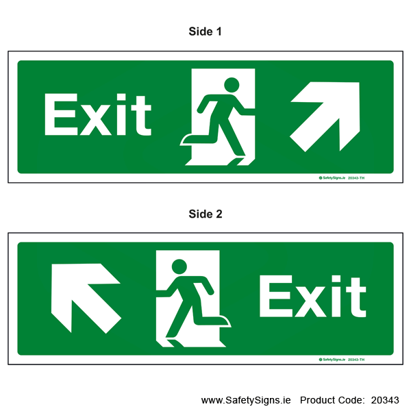 Exit SG103 Arrow Up Left or Right - Suspending - 20343