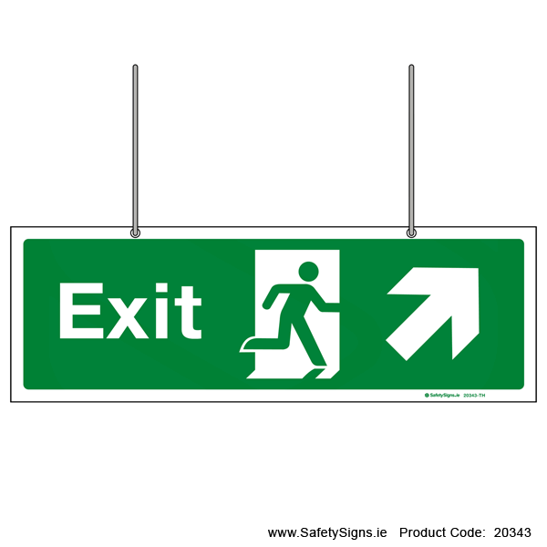 Exit SG103 Arrow Up Left or Right - Suspending - 20343