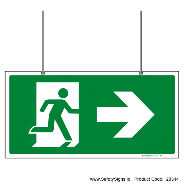 Emergency Exit SG106 Arrow Left and Right - Suspending - 20344