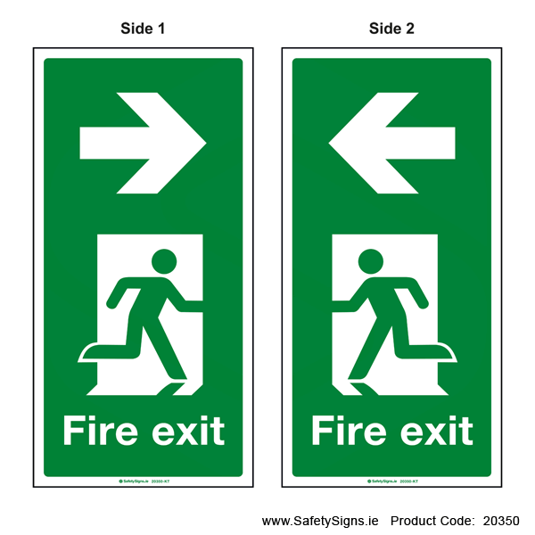 Fire Exit SG110 Arrow Left or Right - Suspending - 20350