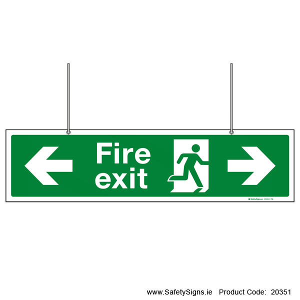 Fire Exit SG102 Arrow Left and Right - Suspending - 20351