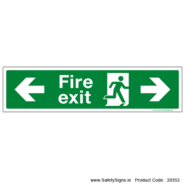 Fire Exit SG102 Arrow Left and Right - 20352