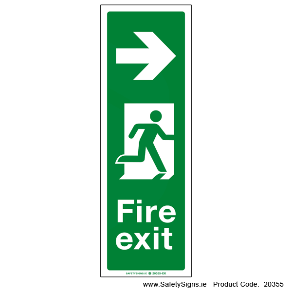 Fire Exit SG111 Arrow Right - 20355