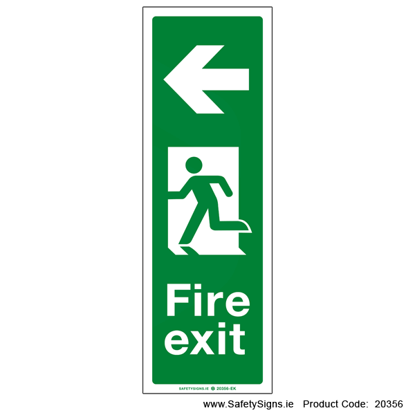 Fire Exit SG111 Arrow Left - 20356