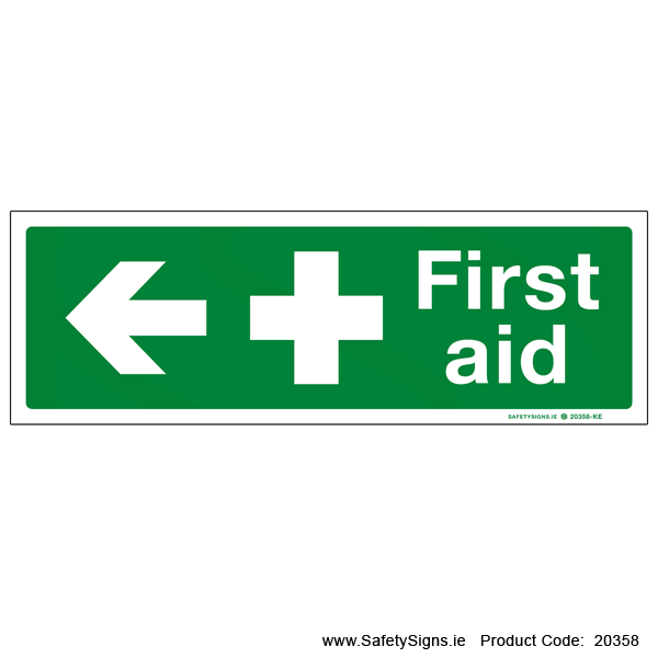 First Aid - Arrow Left - 20358
