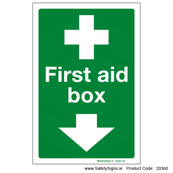 First Aid Box - Arrow Down - 20360