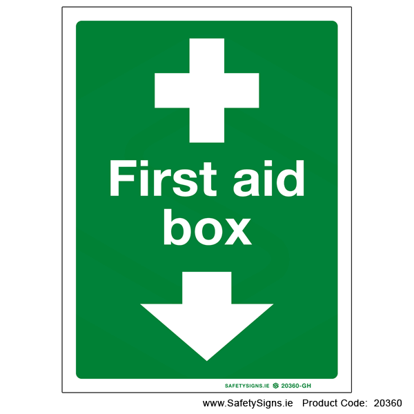 First Aid Box - Arrow Down - 20360