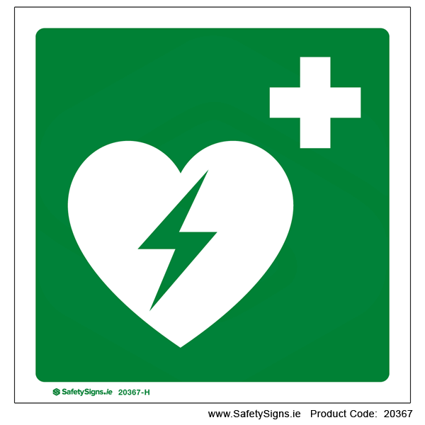 Automated External Heart Defibrillator - PanoSign - 20367