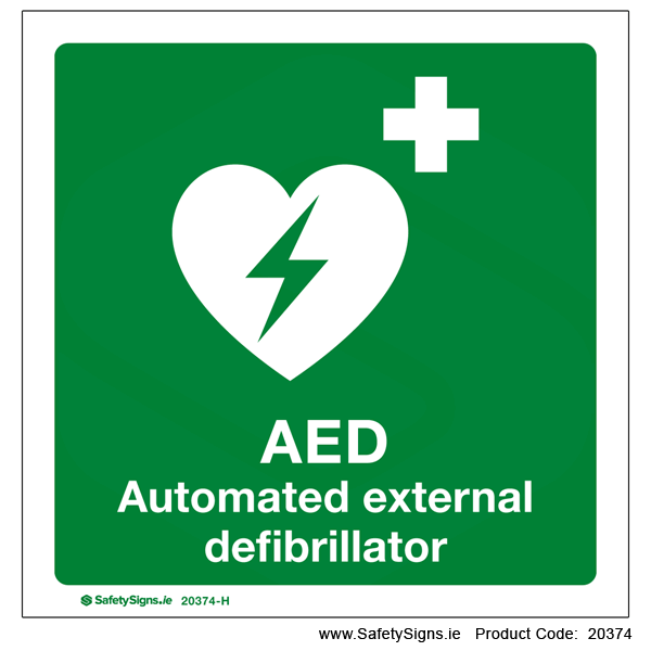 Automated External Defibrillator - PanoSign - 20374