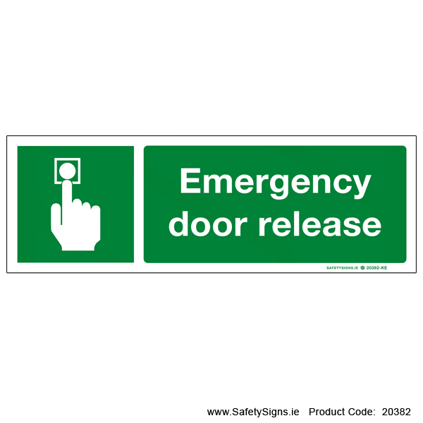 Emergency Door Release - 20382