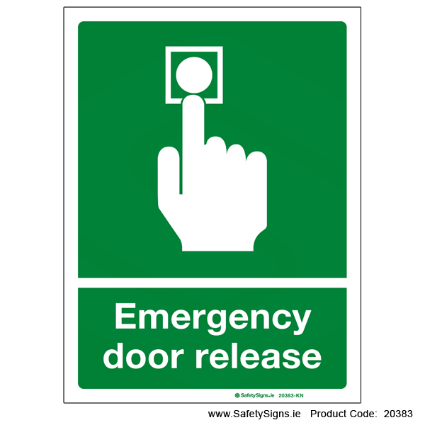 Emergency Door Release - 20383