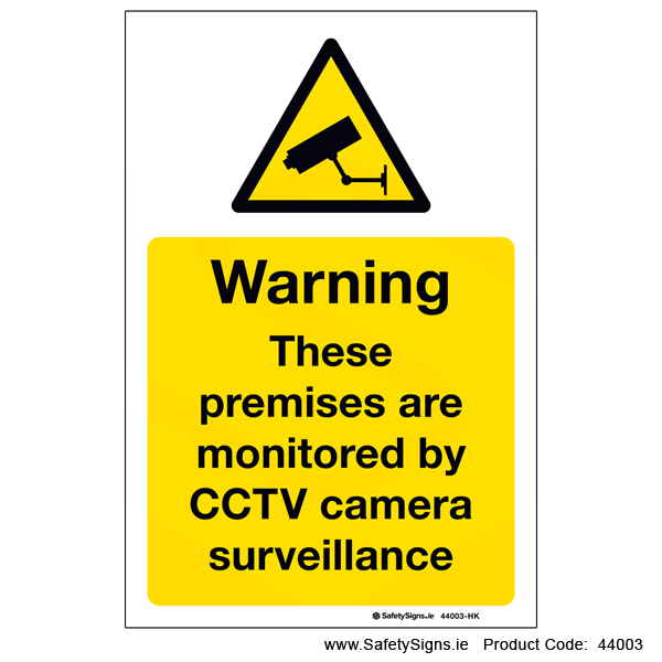 Premises monitored by CCTV - 44003