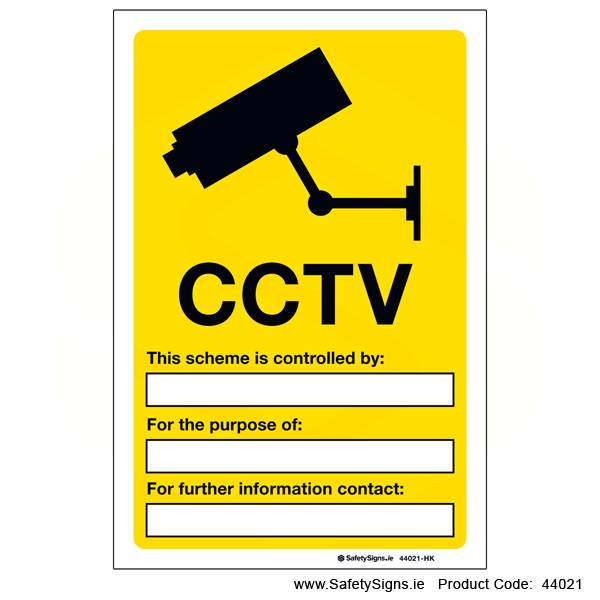 CCTV Scheme Information - 44021