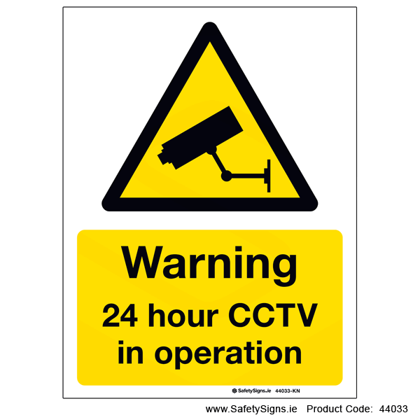 24 Hour CCTV in Operation - 44033