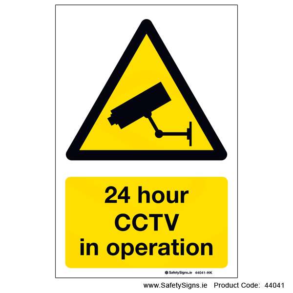 24 hour CCTV in Operation - 44041