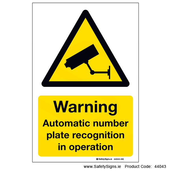 Number Plate Recognition in Operation - 44043