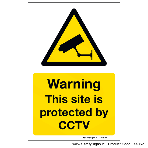 Site Protected by CCTV - 44062