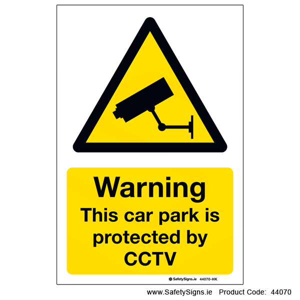 Car Park Protected by CCTV - 44070