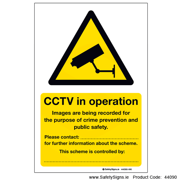 CCTV Data Protection Information - 44090