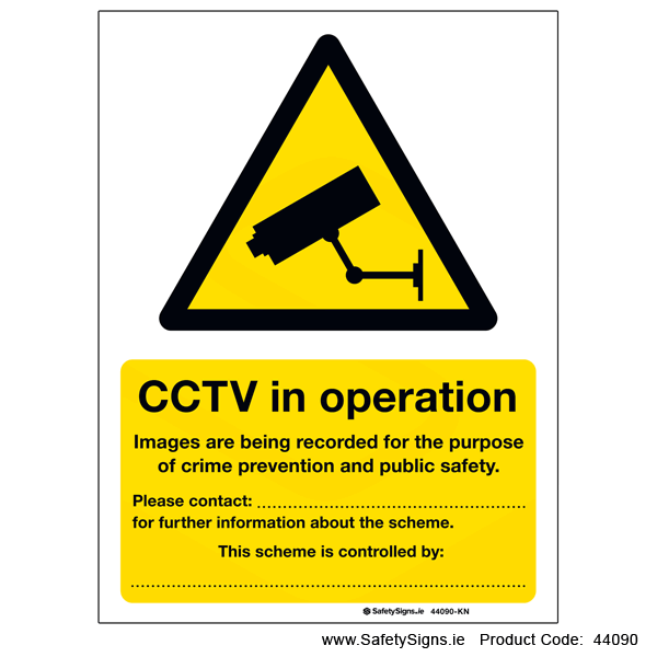 CCTV Data Protection Information - 44090