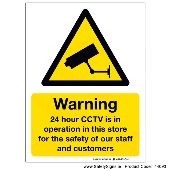 24 hour CCTV in Operation - 44093
